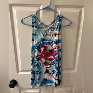 NWT No Boundaries “Forever Hope Faith Love” Tank Top Size Medium (7-9)